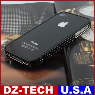 Black Luxury Real Aluminum Metal bumper Frame Case For iPhone 4 4G 4S 