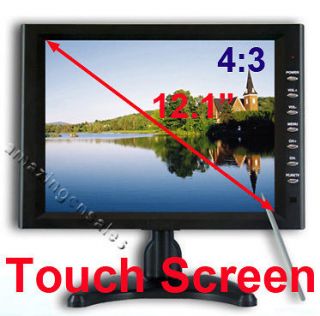 12.1 inch Touch Screen TFT LCD Monitor VGA AV PC POS