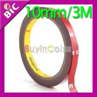 3M Auto Acrylic Foam Double Sided Attachment Tape 10mm