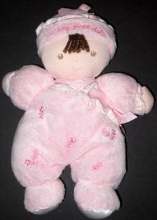 Carters Just One Year My First Doll Lovey Plush Baby Toy Pink 