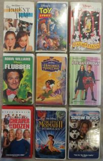 Disney VHS Video Lot Toy Story 101 Dalmations Freaky Friday Flubber