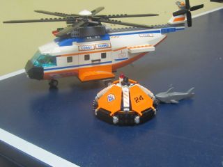 Lego City Coast Guard Helicopter & Raft
