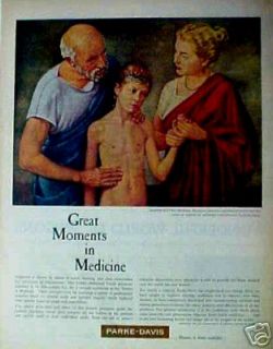 1959 Parke,Davis Hippocrates Medicine (Robert Thom) Pharmaceutical Art 