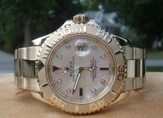 Rolex Yachtmaster 16628 Yellow Gold P Excellent Condition WOW