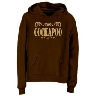 Cockapoo Ornaments Urban Style Dogs Hoodie Brown