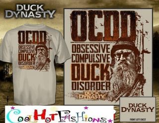 Licensed Duck Dynasty obsessive compulsive Duck disorder OCDD Shirt SI