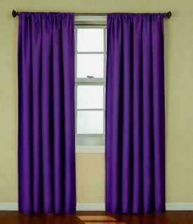 Corinne KIDS Eclipse 42 X 84 Panel Purple BLACKOUT Drape Curtain 