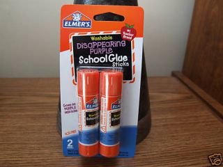 Elmers Washable Disappearing Purple School glue Sticks