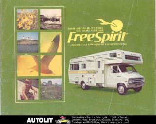 1976 FreeSpirit Motorhome RV Dodge Brochure