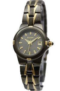 Elgin Womens EG158 Black Ion Plated Watch