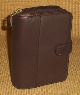   Rings  Brown NAPPA Leather Franklin Covey Planner/Binder/Wallet USA