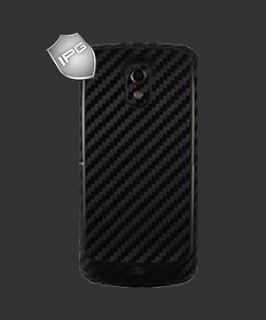 IPG Samsung Galaxy Nexus BLACK Carbon Fiber BACK Case Skin Protector 