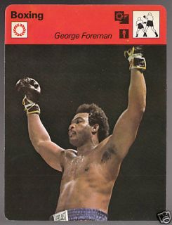 GEORGE FOREMAN Boxing 1978 UK SPORTSCASTER CARD 15 07