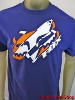 NWT Fox Racing Co logo t shirt mens short sleeve purple sizes S/M/L 