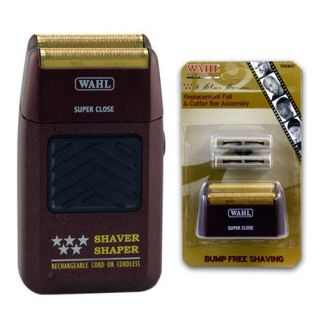 Wahl 5 Five Star Shaver 8061 + Replacement Foil & Cutter Bar 7031 100 