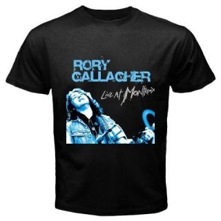 New RORY GALLAGHER Guitar Hero Blues Legendry Musician Black T Shirt 