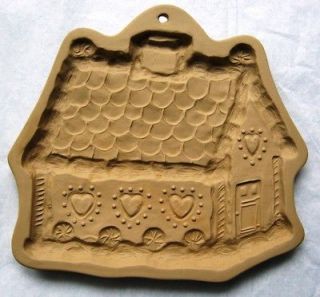 Brown Bag Cookie Art Hill Design Ceramic Mold Gingerbread House
