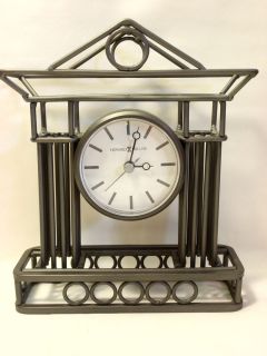 Howard Miller Metal Desk Mantel Shelf Clock