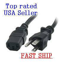 Insignia NS 20LCD 20 inch LCD Monitor TV Power Cable Cord Plug AC NEW 