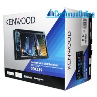 KENWOOD DDX419 IN DASH TOUCHSCREEN DVD PLAYER RECEIVER CD/USB IPOD 