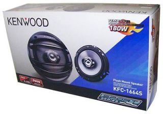 Kenwood KFC 1664S 6 1/2 Car Audio Speakers System/ 3 Way Car Speaker 