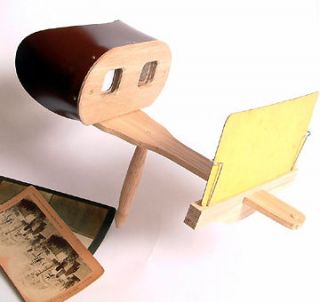 HOLMES STYLE STEREOSCOPE KIT stereopticon stereo viewer   now with 