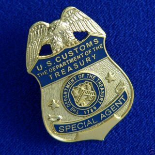 Legacy US U S Customs Special Agent Badge Pin LARGE