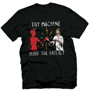 Toy Machine Bury The Hatchet T Shirt Black   Ships Free