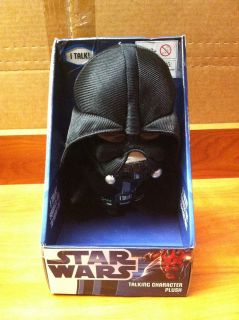 A1 6 Star Wars Talking Stuffed Plush Darth Vader 10x5 Box VERY RARE