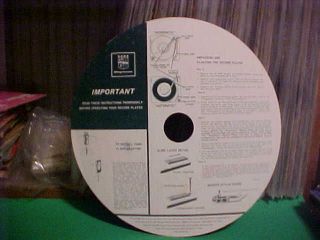 MAGNAVOX RECORD PLAYER UNPACKING/SET UP INSTRUCTIONS SHIPPED ON THE 