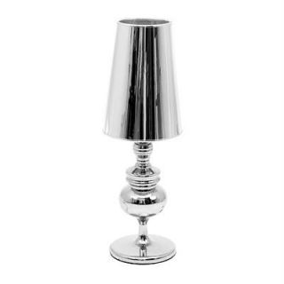 LumiSource Modern Contemporary Touch Lamp Silver Table Bedside LS K 