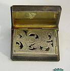 snuff box vesta case vinaigrette sterling silver silver box