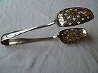 Silver Plated Antique Spoon Ice Tongs 5 HALLMARKS 6 U