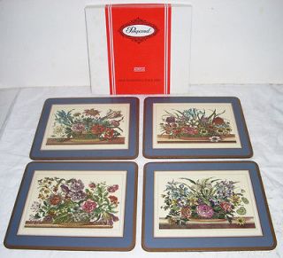 Vintage Set of 4 8x5 Pimpernel Floral Array Place Mats