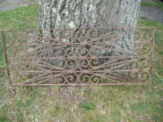 GORGEOUS ANTIQUE FRENCH VICTORIAN IRON HEAD BOARD