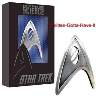STAR TREK Starfleet SCIENCE Badge PROP REPLICA Spock