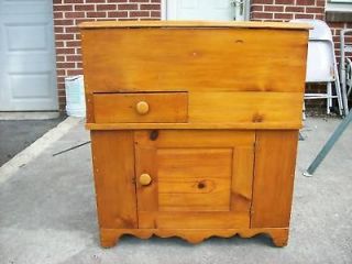 ANTIQUE PINE COMMODE ( DRY SINK) (WASH STAND)