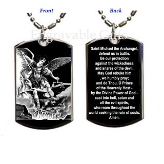 Prayer to St.Michael the Archangel Your Protection Medalion Medal 