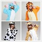 Giraffe/Cow Kigurumi Animal Costume Cosplay Adult All in one Pyjamas S 