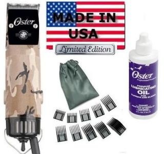   Classic 76 Hair Clipper Limited Edtion Camo +10 Comb Guides +Blade Oil