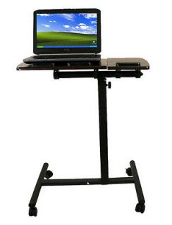 New Portable Laptop Notebook Rolling Table Cart TV Stand Tiltable 