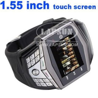 Unlocked Touch Screen GSM Mobile Wrist Watch Cell Phone Hidden Camera 