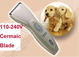 Rechargeable Electric Pet Dog Hair Trimmer Clipper 110V 220V Wordwide 