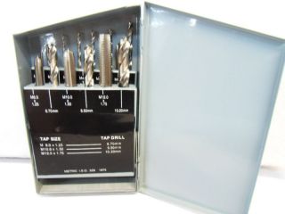 18 PIECE METRIC TAP AND DRILL SET NEW 4/19/12