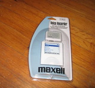 MAXELL P 7 VOICE RECORDER FOR iPOD   NEW