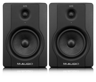 AUDIO BX5 D2 DELUXE POWERED STUDIO DJ MONITORS  PAIR NEW