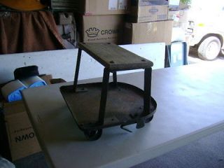 Vintage Garage Floor Creeper Roller Auto Mechanic Shop Stool Chair 
