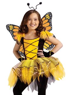Kids Girls Monarch Butterfly Fairy Tutu Halloween Costume