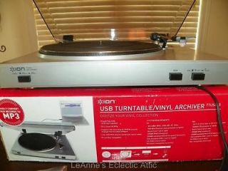 ION USB Turntable Vinyl Archiver TTUSB05 Record Player to  CD 
