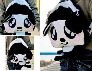 NWT Fashion Women Cute Panda Face Casual Canvas Backpack Handbag 